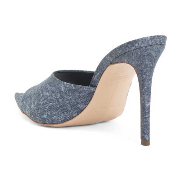 BLACK SUEDE STUDIO Made In Brazil Bella Heeled Mule Sandals - Picture 2 of 2